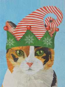 Cat Christmas Cards (#1233)<br><font color="red"><br>Slightly Smaller Card!</b></font><br>100% Recycled<br>by Allport Editions