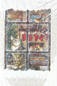 Cat Christmas Cards (#1274)<br>Embossed by Pumpernickel Press