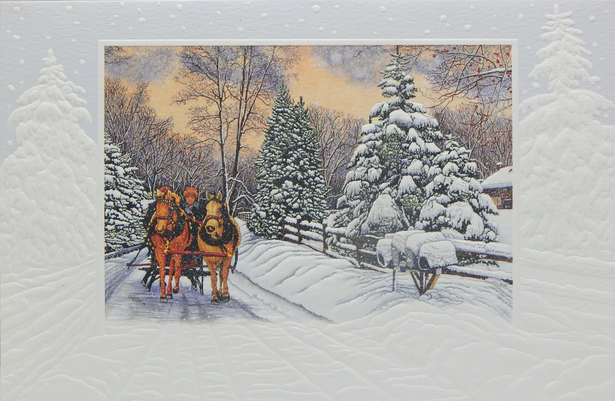 Scenic Christmas Cards (#1361)<br>Embossed by Pumpernickel Press
