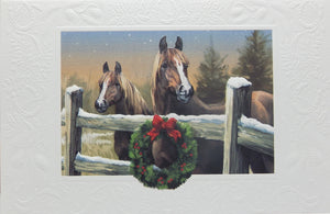 Horse Christmas Cards (#1367)<br>Embossed by Pumpernickel Press