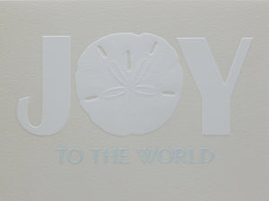 "Joy"<br>Nautical Christmas Cards (#1370)<br><font color="red"><b>SMALLER CARD</b></font><br>Embossed by Pumpernickel Press