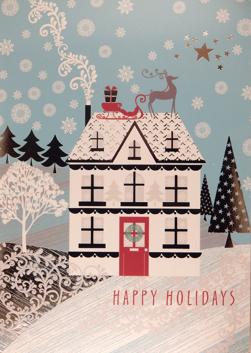 "Happy Holidays"<br>Scenic Christmas Cards (#787)<br>by Masterpiece Studios
