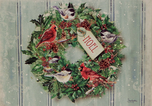 Bird Christmas Cards (#835)<br>Hand-Embellished Collection<br>by LPG Greetings