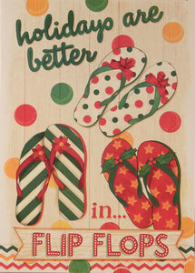 "holidays are better in flip flops"<br>Nautical Christmas Cards (#932)<br>by LPG Greetings