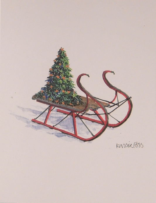 Scenic Christmas Cards (#962)<br><font color="red"><b>SMALLER CARD</b></font><br>by Onion Hill Designs