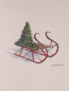 Scenic Christmas Cards (#962)<br><font color="red"><b>SMALLER CARD</b></font><br>by Onion Hill Designs